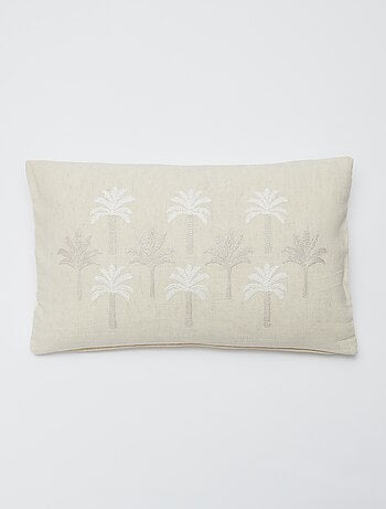 Funda de cojín (30x50 cm) en mezcla de lino - Kiabi Home
