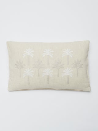 Funda de cojín (30x50 cm) en mezcla de lino - Kiabi Home