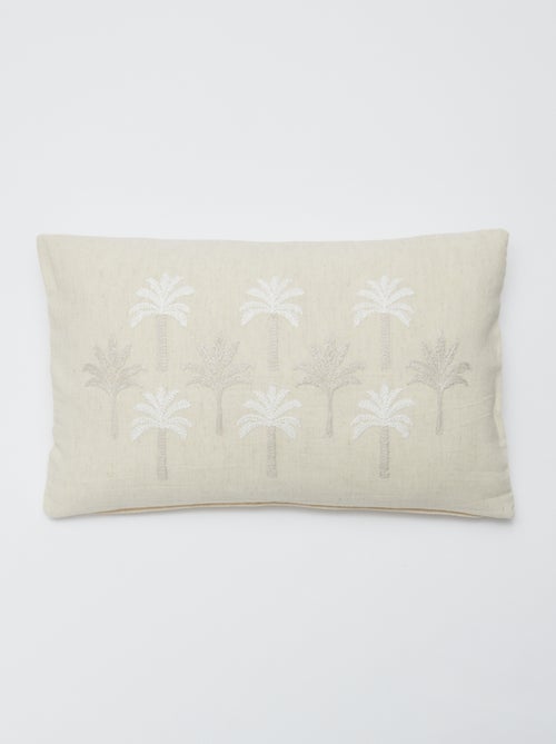 Funda de cojín (30x50 cm) en mezcla de lino - Kiabi Home - Kiabi