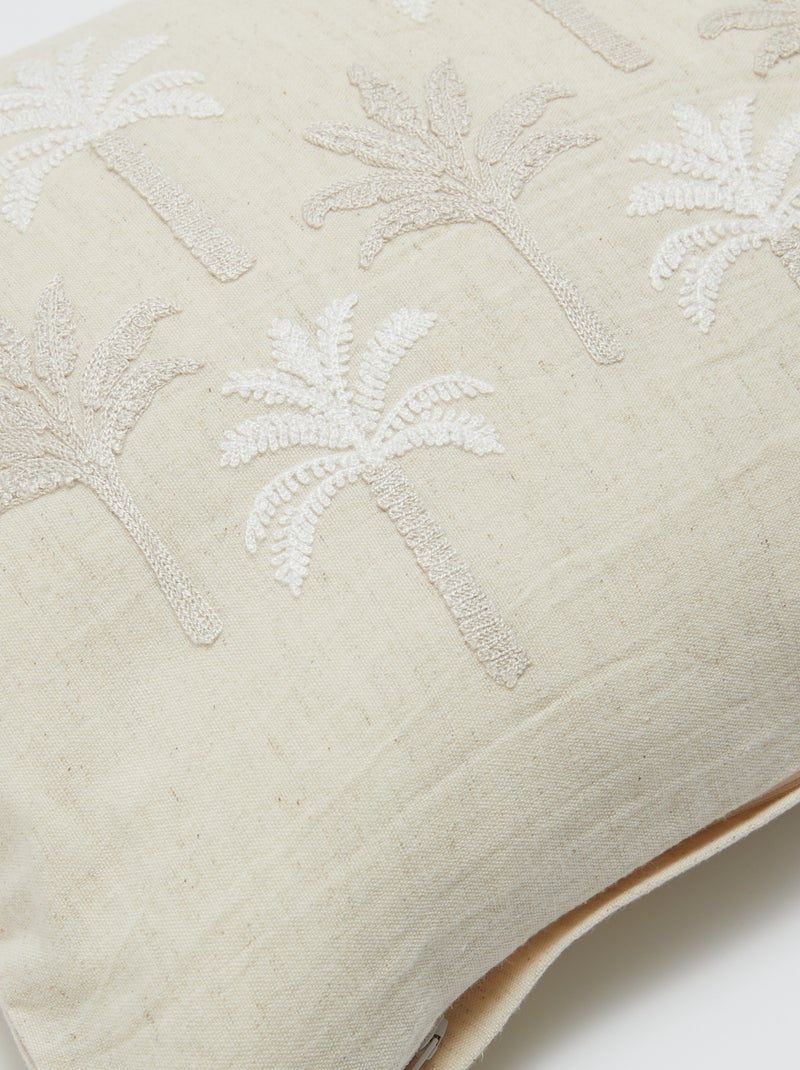 Funda de cojín (30x50 cm) en mezcla de lino - Kiabi Home BEIGE - Kiabi