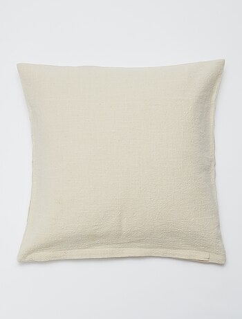 Funda de cojín (45 x 45 cm) efecto lino - Kiabi Home