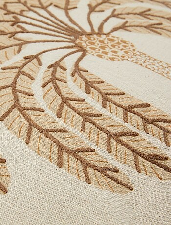 Funda de cojín (45 x 45 cm) efecto lino - Kiabi Home