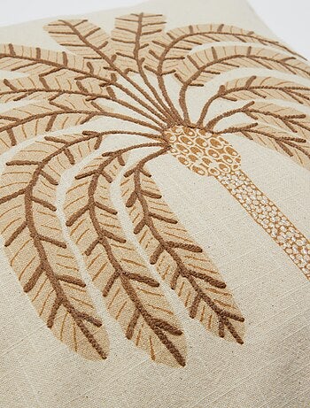 Funda de cojín (45 x 45 cm) efecto lino - Kiabi Home