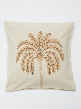 Funda de cojín (45x45cm) efecto lino - Kiabi Home