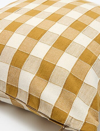 Funda de cojín a cuadros (45x45 cm) - Kiabi Home