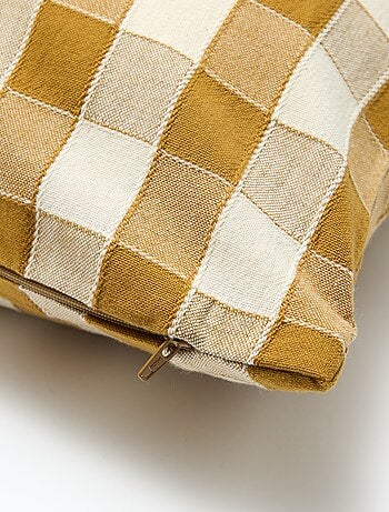 Funda de cojín a cuadros (45x45 cm) - Kiabi Home