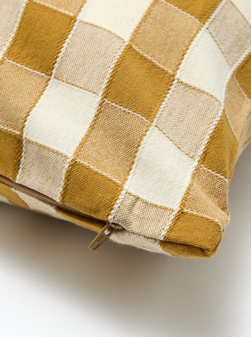 Funda de cojín a cuadros (45x45 cm) - Kiabi Home - Kiabi