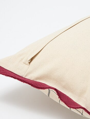 Funda de cojín a cuadros