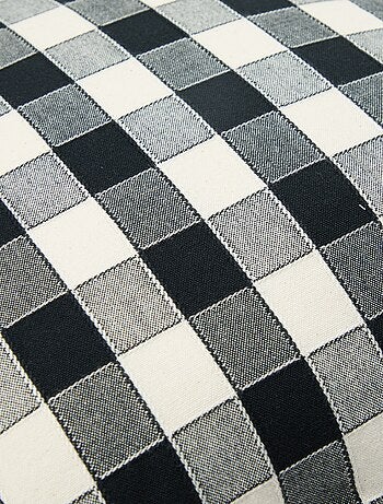 Funda de cojín a cuadros