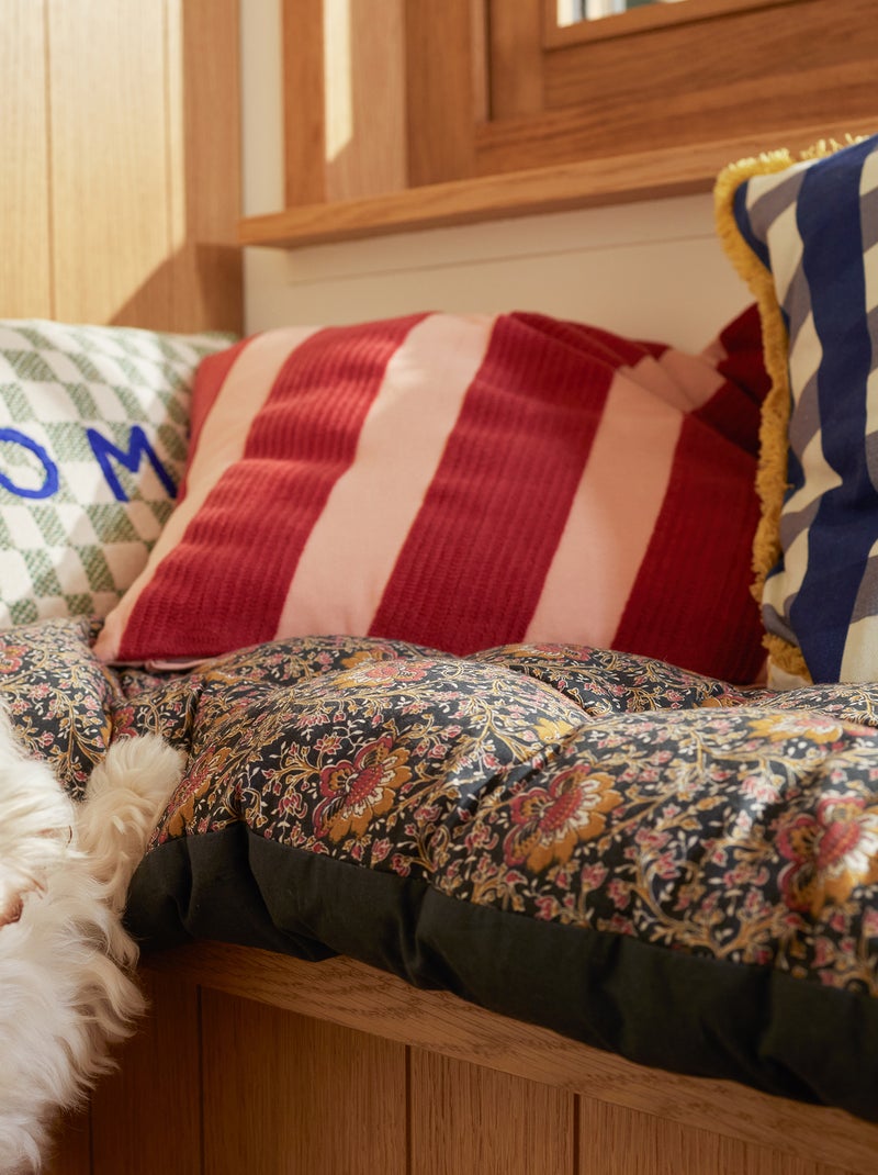 Funda de cojín bordada - Kiabi Home ROJO - Kiabi