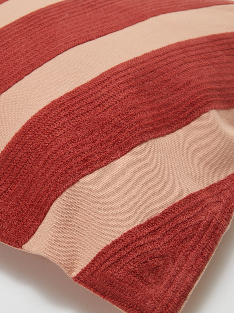 Funda de cojín bordada - Kiabi Home ROJO - Kiabi