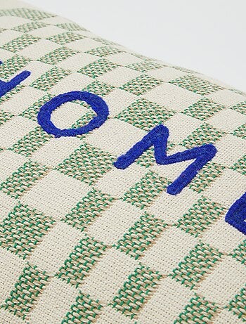 Funda de cojín bordada - Kiabi Home
