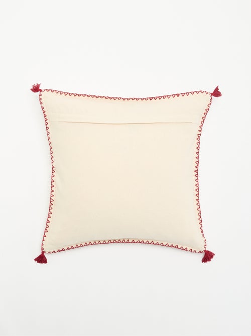 Funda de cojín bordada de Navidad - KIABI Home - Kiabi Funda de cojín bordada de Navidad - KIABI Home - Kiabi