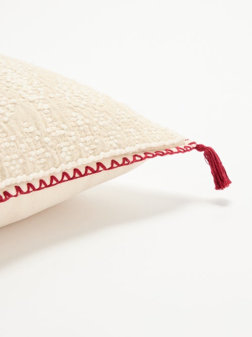 Funda de cojín bordada para Navidad - KIABI Home - Kiabi