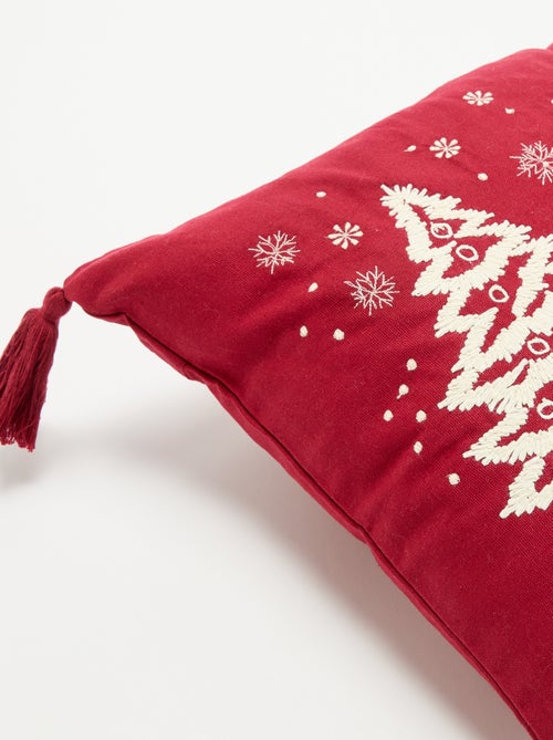 Funda de cojín bordada para Navidad - KIABI Home - Kiabi Funda de cojín bordada para Navidad - KIABI Home - Kiabi