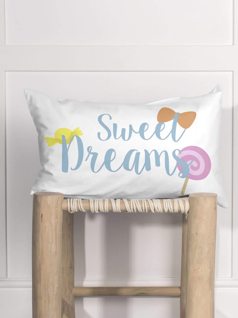 Funda de cojín Candies "Happyfriday" Blanco - Kiabi
