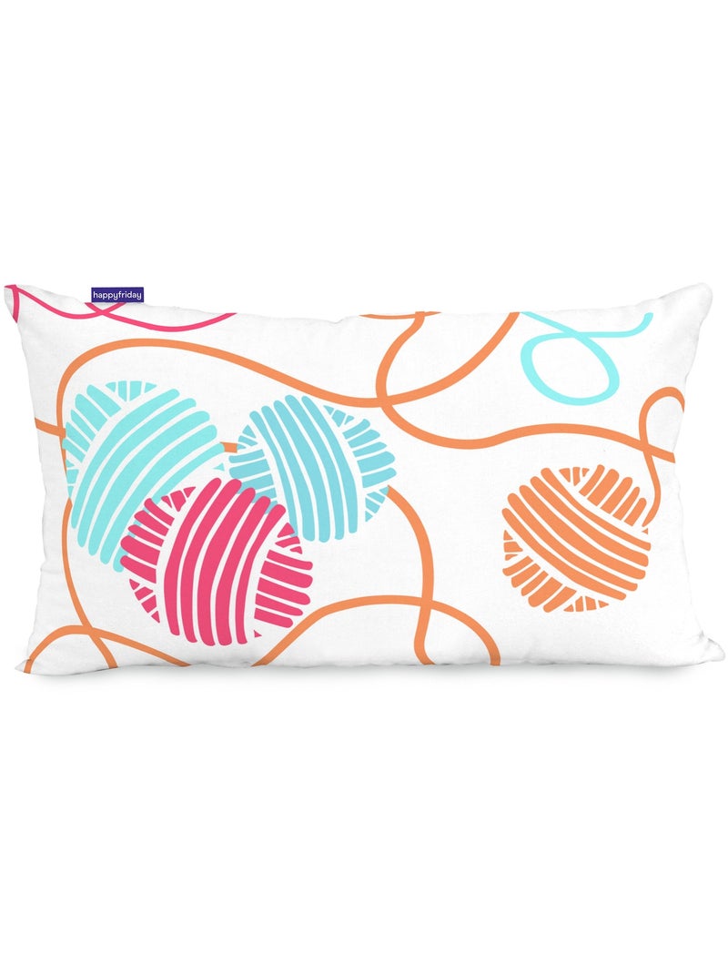 Funda de cojín Cat & mouse "Happyfriday" Blanco - Kiabi