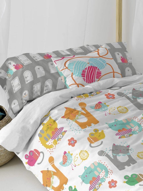 Funda de cojín Cat & mouse "Happyfriday" - Kiabi