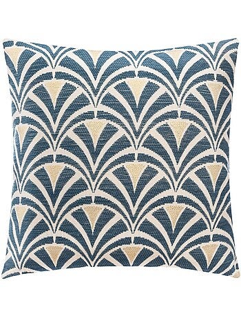 Funda de cojín chiara chenilla azul 40x40cm