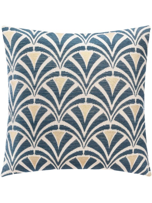Funda de cojín chiara chenilla azul 40x40cm - Kiabi Funda de cojín chiara chenilla azul 40x40cm - Kiabi
