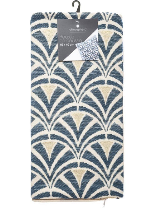 Funda de cojín chiara chenilla azul 40x40cm - Kiabi Funda de cojín chiara chenilla azul 40x40cm - Kiabi