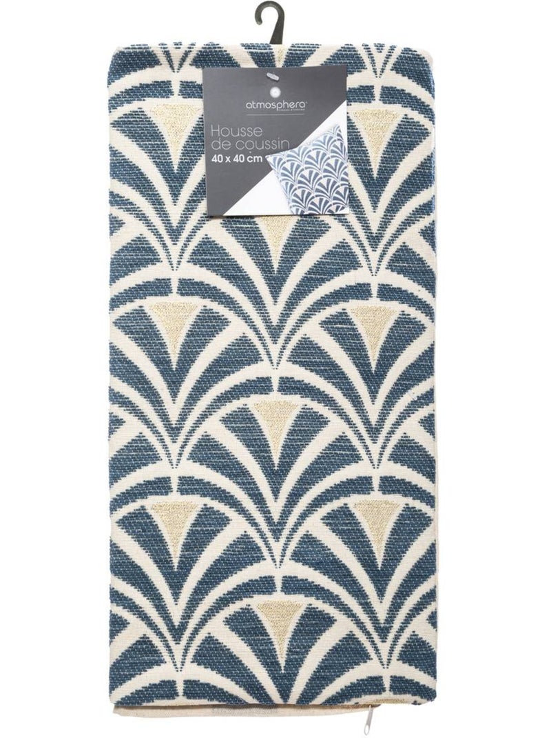 Funda de cojín chiara chenilla azul 40x40cm Azul - Kiabi