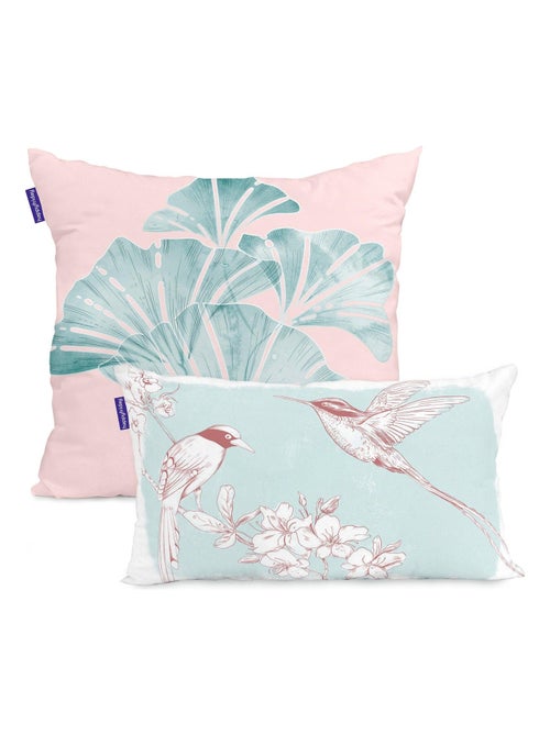 Funda de cojín Chinoiserie rose "Happyfriday" - Kiabi