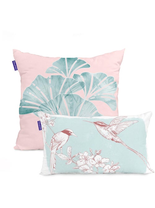 Funda de cojín Chinoiserie rose "Happyfriday" - Kiabi Funda de cojín Chinoiserie rose "Happyfriday" - Kiabi