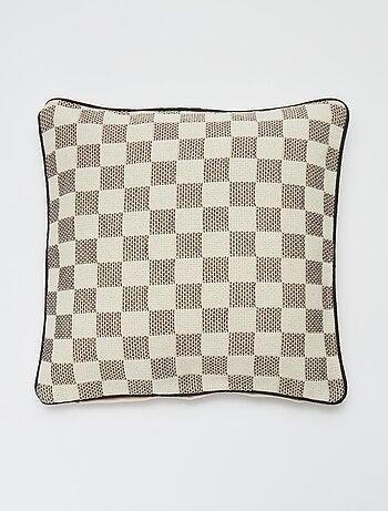 Funda de cojín con estampado damero - Kiabi Home