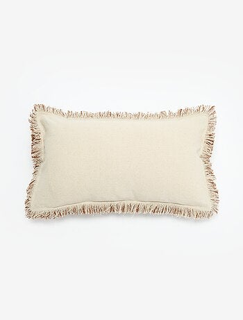 Funda de cojín con flecos 30 x 50 cm
