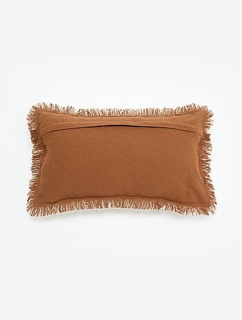 Funda de cojín con flecos 30 x 50 cm