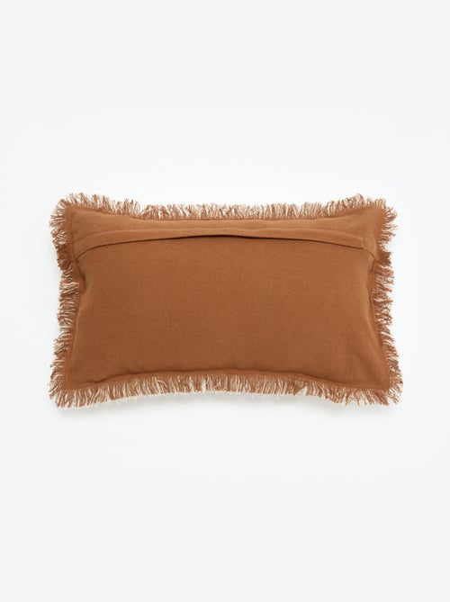 Funda de cojín con flecos 30 x 50 cm - Kiabi