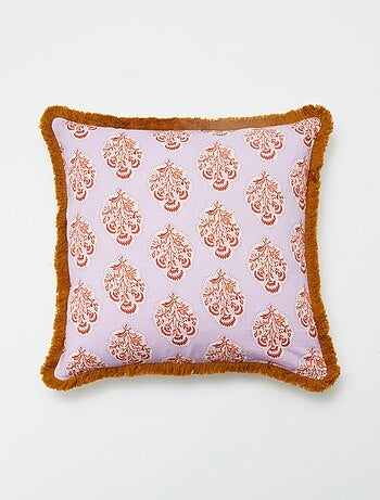Funda de cojín con flecos (45 x 45 cm)