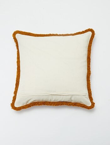Funda de cojín con flecos (45 x 45 cm)