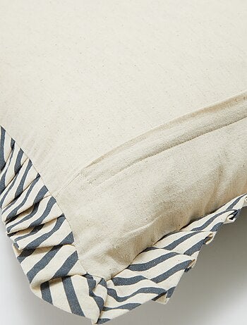 Funda de cojín con volante (45 x 45 cm)