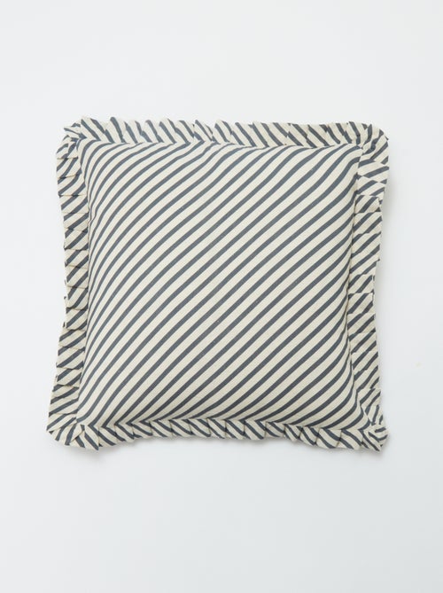Funda de cojín con volante (45 x 45 cm) - Kiabi