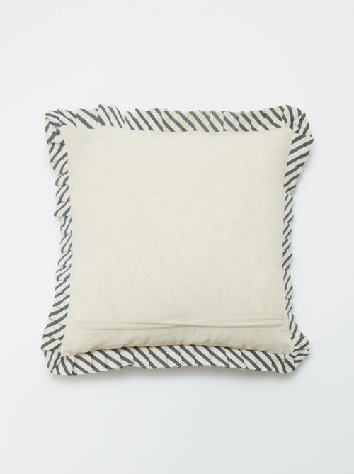 Funda de cojín con volante (45 x 45 cm) - Kiabi