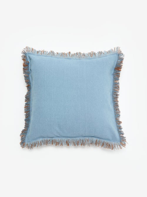 Funda de cojín cuadrada con flecos 45 x 45 cm - Kiabi