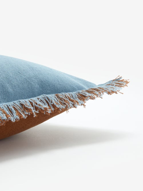 Funda de cojín cuadrada con flecos 45 x 45 cm - Kiabi