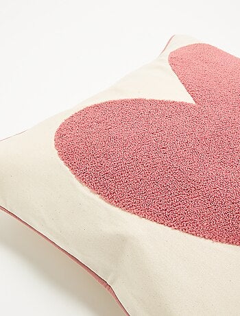 Funda de cojín cuadrada con motivo de 'corazón'