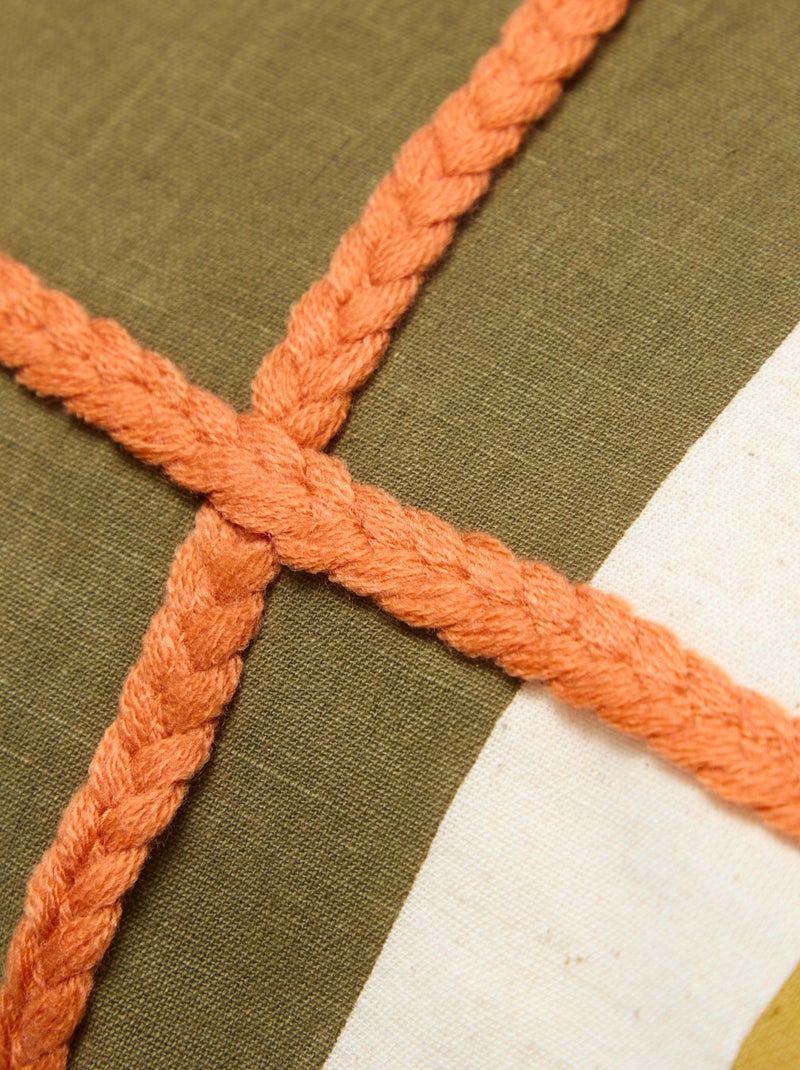 Funda de cojín 'damero' Beige - Kiabi