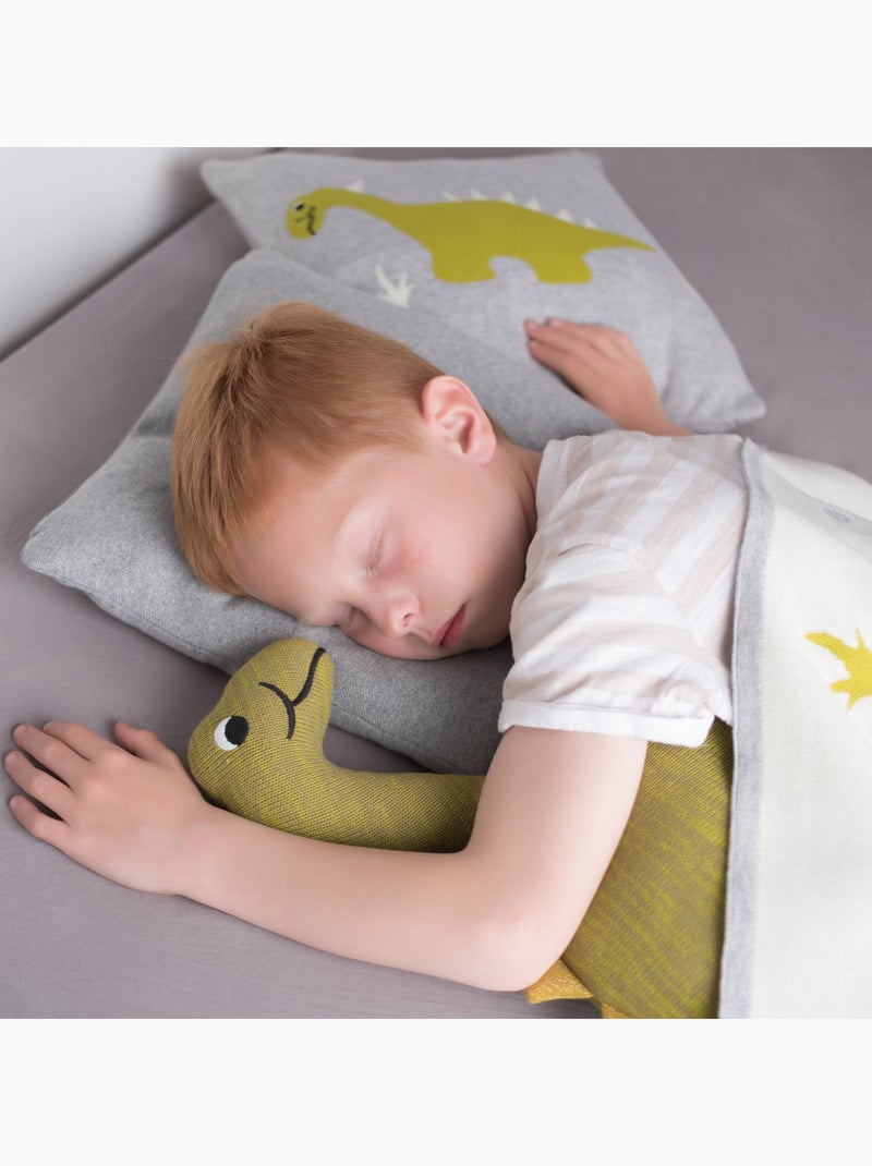 Funda de cojín de algodón orgánico de punto | SEVIRA KIDS Gris - Kiabi
