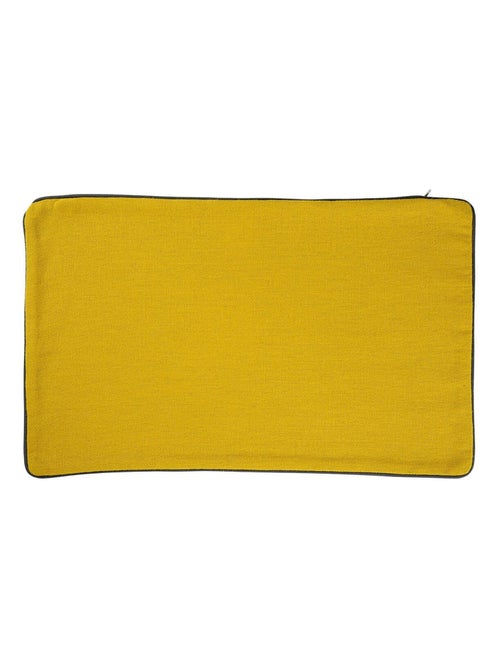 Funda de cojín de algodón y cáñamo - Kiabi