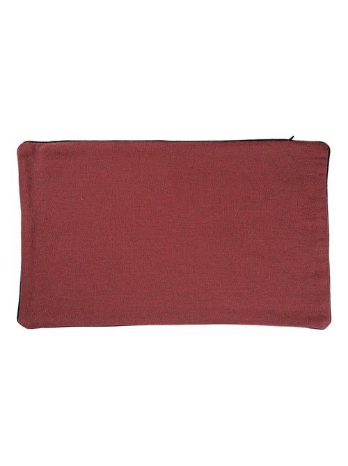 Funda de cojín de algodón y cáñamo - Kiabi