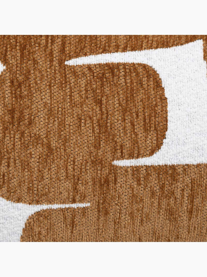 Funda de cojín de chenilla de diseño Terracota - Kiabi