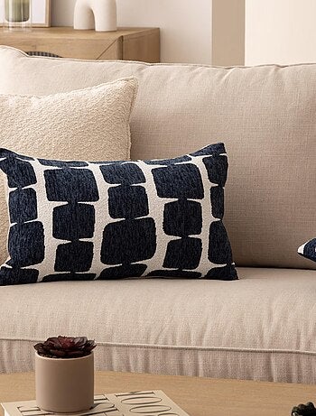 Funda de cojín de chenilla diseño