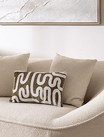 Funda de cojín de chenilla diseño