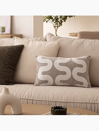 Funda de cojín de chenilla diseño