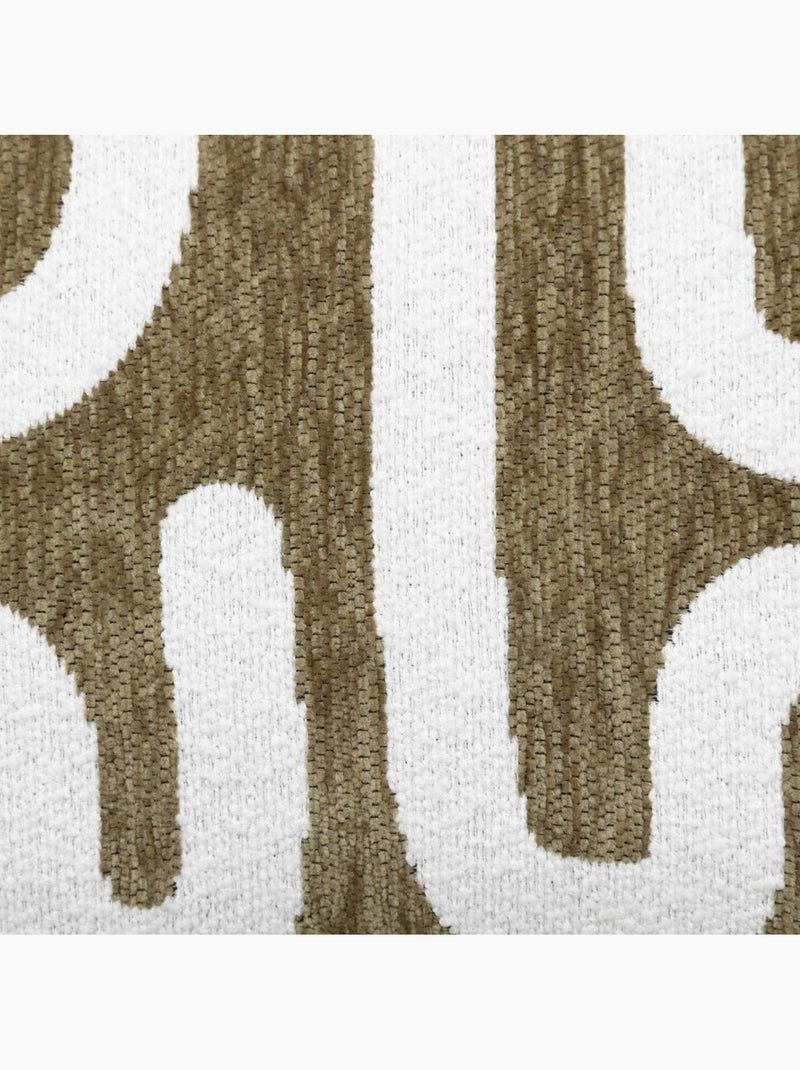 Funda de cojín de chenilla verde caqui jeni 50x30cm Caqui - Kiabi