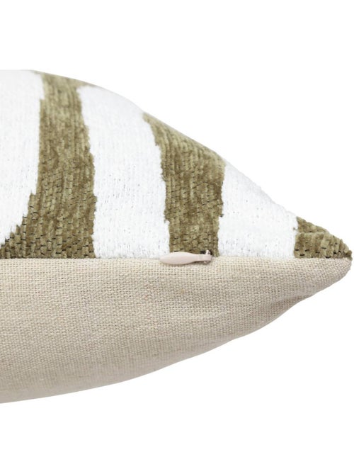 Funda de cojín de chenilla verde caqui jeni 50x30cm - Kiabi Funda de cojín de chenilla verde caqui jeni 50x30cm - Kiabi